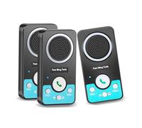 UHAXZ Interfoni wireless per la casa, sistema interfono a 2 vie full duplex, interfono a lungo raggio da 457,2 m con 8 livelli di volume, batteria ricaricabile e 4 campanelli per casa, ufficio e