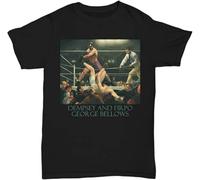 UHBGd68uu Dempsey And Firpo by George Bellows T-Shirt Black L