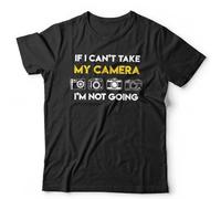 UHBGd68uu If I Can't Take My Camera I'm Not Going T-Shirt Black XXL