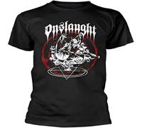 UHBGd68uu Onslaught from Hell T Shirt Black 3XL