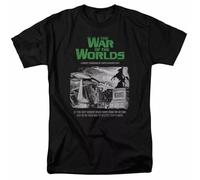UHBGd68uu War of The Worlds Attack People Poster T Shirt Sci-Fi Movie Black M