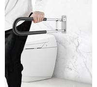 UHDUIG Maniglia di supporto pieghevole per WC, per anziani, supporto da parete per WC, fino a 120 kg, per corridoi, scale, vasche da bagno, soggiorno