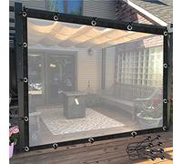 UHEKC Heavy Duty Tarpaulin Clear Pergola Side Panels for Garden Gazebo-The Cold-Keep Warm, with Anti-Rust Grommet/Customizable (Corners,6' x 10')