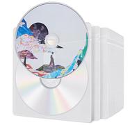 UHETLET 100 Pezzi Custodie in Plastica per CD/Dvd Bustine per CD e Dvd Trasparenti Custodia Standard a Doppia Faccia per CD può Contenere 2 CD per la Conservazione di CD e Dvd Vergini
