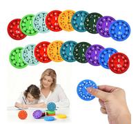 UHETLET 18 Pezzi Fidget Spinner Matematica Spinner Matematico per l'Apprendimento Giocattoli Fidget Addizione Sottrazione Moltiplicazione e Divisione