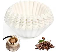 UHETLET 200 Pezzi Filtri per Caffè Carta da Filtro a Cestello per Caffè 200 mm F iltro Caffe Americano Bianco Naturale F iltro di Carta per C affè 4-5 Tazze per Macchina da Caff è per Casa Caffetteria