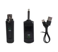 UHF Handheld Mic System 5h per durata della batteria ABS Shell UHF palmare | Trasmissione stabile 2,4 G, portata 80 m / 262ft, jack XLR, ricaricabile per batteria, tecnologia anti-interferenza
