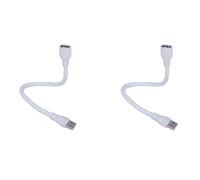 Uhidka 2 PCS Cavi di Prolunga USB Flessibili -Femmina con Alimentazione A 2, Perfetti per Luce USB e Lettura su Laptop