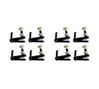 Uhidka 8Pcs Violino String Tuner Fine Tuner Adjuster Parts Fit 3/4-4/4 Violin Violin Accessories Nero