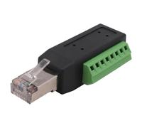 Uhidka Connettore A Morsetto A Vite RJ45 Connettore Saldatura per Ethernet Cat5/6/7 AV