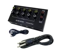 Uhidka Mixer Audio A 5 Canali, Mini Microfono Portatile, Estensore, Console di Missaggio con Riverbero, Tipo C, Ricaricabile B