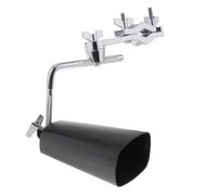 Uhidka Rumore di Campanaccio In Metallo per Strumento A Percussione Montabile Nero per Batteria con Supporto A Morsetto