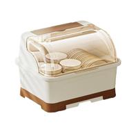 Uhidka Set di Organizer da Cucina, Scolapiatti con Coperchio, Ciotola di Plastica, Contenitore per Bacchette, Rastrelliere per Che Possono Drenare L'Acqua
