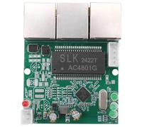 Uhidka Switch Ethernet Mini A 3 Porte 10 / 100mbps Fast Switch Hub di Rete PCB Modulo Board per L'Integrazione di Sistemi Modulo