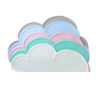 Uhidka Tovaglietta In Silicone A Forma di Nuvola, Antiscivolo, Facile da Pulire, Protezione Termica per il Tavolo, Ideale per Bambini Piccoli e Ragazzi