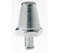 Uhlsport Aluminium Rugby League Replacement Studs100 Units Argento 17 mm