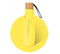 uHLANQC Ombrelli per la Pioggia Ombrello Parasole, Ombrello Robusto da Viaggio Portatile for Auto e Zaino(Yellow)