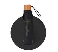 uHLANQC Ombrelli per la Pioggia Ombrello Parasole, Ombrello Robusto da Viaggio Portatile for Auto e Zaino(Black)