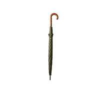 uHLANQC Ombrelli per la Pioggia Ombrellone, Ombrello Classico ad Arco con Manico in Legno, Apertura Automatica, Grande Gancio a J, Ombrello Antipioggia, Parasole for Uomo e Donna(Green)