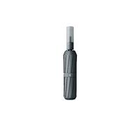 uHLANQC Ombrelli per la Pioggia Ombrellone, Ombrello da Viaggio con Apertura e Chiusura Automatica, con Manico Trasparente, Pieghevole, for l'uso Quotidiano.(Gray)