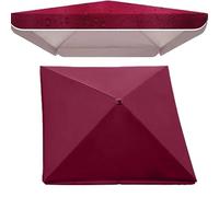 uHLANQC Telo di Copertura for ombrellone da Giardino Quadrato a 4 Stecche, 6,5' 8' 10', for Tavolo da Mercato, Impermeabile, Anti-UV, di Ricambio(Wine Red,2.5x3.2m(8'x10.5'))