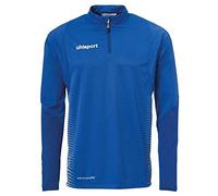 uhlsport Bambini Score 1/4 Zip Top T-Shirt, Bambini, Score 1/4 Zip Top, Azzurro/Bianco, 152
