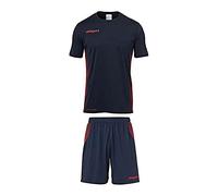 uhlsport Bambini Score Kit KA Team Maglia, Bambini, Score Kit KA, Marine/Fluo Rot, 116
