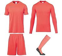 uhlsport Bambini Score Maglia da Portiere, Bambini, Score, Fluo Rot/Grau, 128