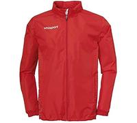 uhlsport Bambini Score Pioggia Giacca Maglietta a Manica Corta, Bambini, Score Regenjacke, Rosso/Bianco, 128