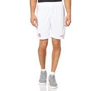 uhlsport Bambini Tunisia Shorts, Bambini, Tunisia Short, Bianco/Rosso, 164