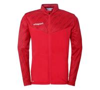 uhlsport Calcio Progressive 28 Poly - Giacca sportiva da uomo, senza cappuccio, con colletto alto e tasche con cerniera