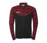 uhlsport Calcio Progressive 28 Poly - Giacca sportiva da uomo, senza cappuccio, con colletto alto e tasche con cerniera