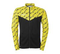 uhlsport Calcio Progressive 28 Poly - Giacca sportiva da uomo, senza cappuccio, con colletto alto e tasche con cerniera