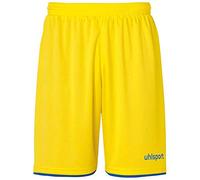 uhlsport Club - Pantaloncini da Calcio da Uomo, Uomo, 100380611, Giallo Lime/Blu, S