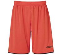 uhlsport Club - Pantaloncini da Calcio da Uomo, Uomo, 100380612, Arancione/Nero (Dynamic Orange/Negro), 116