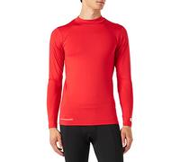 uhlsport Distinction Color Baselayer, Maglia a maniche lunghe, Bambini, Rosso, 140 (8-10 anni)