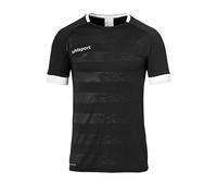 uhlsport Division II Shirt Shortsleeved Maglietta da Allenamento da Calcio, Uomo, Uomo, 100380501, Nero/Bianco, 152