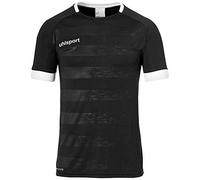 uhlsport Division II Shirt Shortsleeved Maglietta da Allenamento da Calcio, Uomo, Uomo, 100380501, Nero/Bianco, 3XL