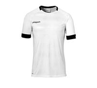 uhlsport Division II Shirt Shortsleeved Maglietta da Allenamento da Calcio, Uomo, Uomo, 100380502, Bianco/Nero, 116