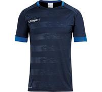 uhlsport Division II Shirt Shortsleeved Maglietta da Allenamento da Calcio, Uomo, Uomo, 100380510, Blu Oltremare/Blu, 116
