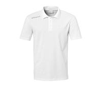 Uhlsport Essential Short Sleeve Polo Bianco 12-13 Years Bambino
