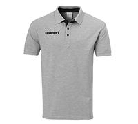 uhlsport Essential Prime - Maglietta da Allenamento, Uomo, Maglietta da Allenamento, 100214908, Grigio mélange/Nero, 4XL