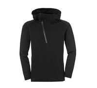 uhlsport Essential PRO - Felpa con Cappuccio e Zip, da Uomo, Uomo, Oberbekleidung, 100506101, Nero, L