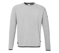 uhlsport Felpa ID Senza Cappuccio - per Bambini e Adulti - Felpa da Calcio, Grigio Scuro mélange, S