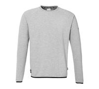 uhlsport Felpa ID Senza Cappuccio - per Bambini e Adulti - Felpa da Calcio, Grigio Scuro mélange, 140 cm