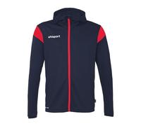 uhlsport Giacca da Calcio Squad 27 Track Hood Unisex da Allenamento, con Cappuccio e Colletto Alto