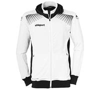 uhlsport Goal Tec-Giacca con Cappuccio, Uomo, Bianco/Nero, XXL