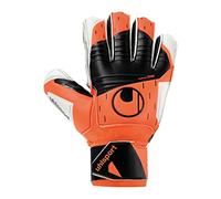 uhlsport Guanti da portiere Soft Resist+ Flex Frame, per adulti e bambini, da calcio, adatti per ogni superficie, colore: arancione fluo/bianco/nero, taglia 8