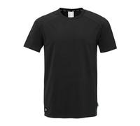 uhlsport ID T-Shirt Fitness Maglietta per Bambini e Adulti - Maglietta da Calcio - Traspirante e Confortevole, Nero, XXL