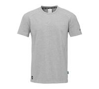 uhlsport ID T-Shirt Fitness Maglietta per Bambini e Adulti - Maglietta da Calcio - Traspirante e Confortevole, Grigio Scuro mélange, 10 Anni